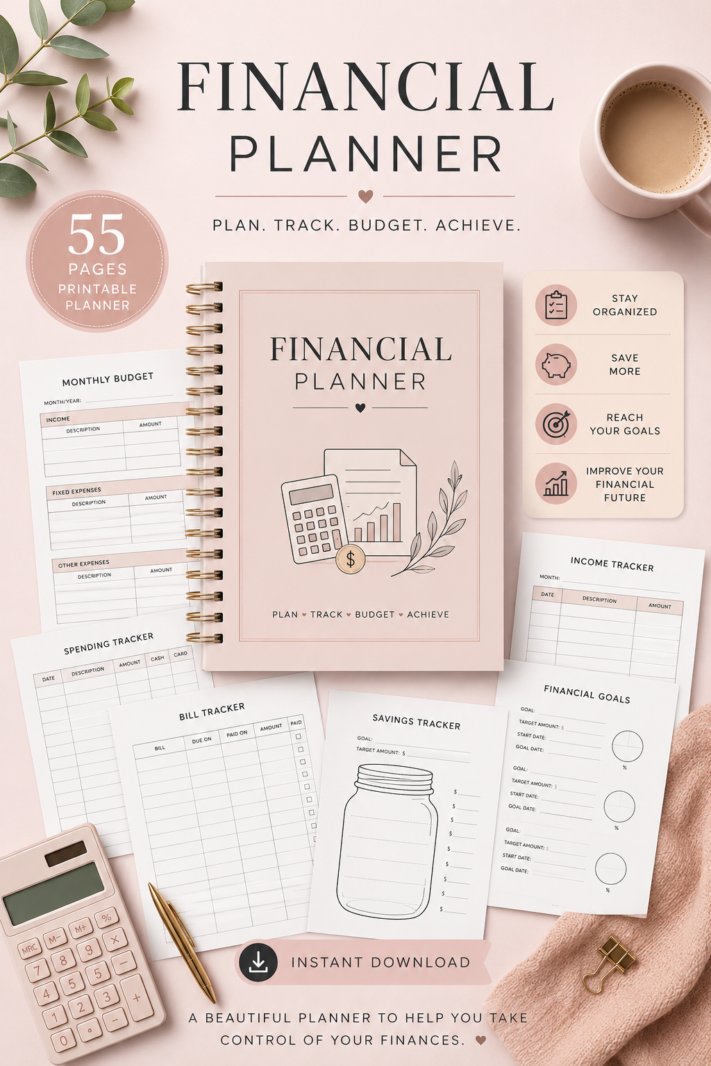 Financial Planner | Printable Budget & Money Management Planner
