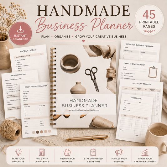 Handmade Business Planner | Printable Digital Download